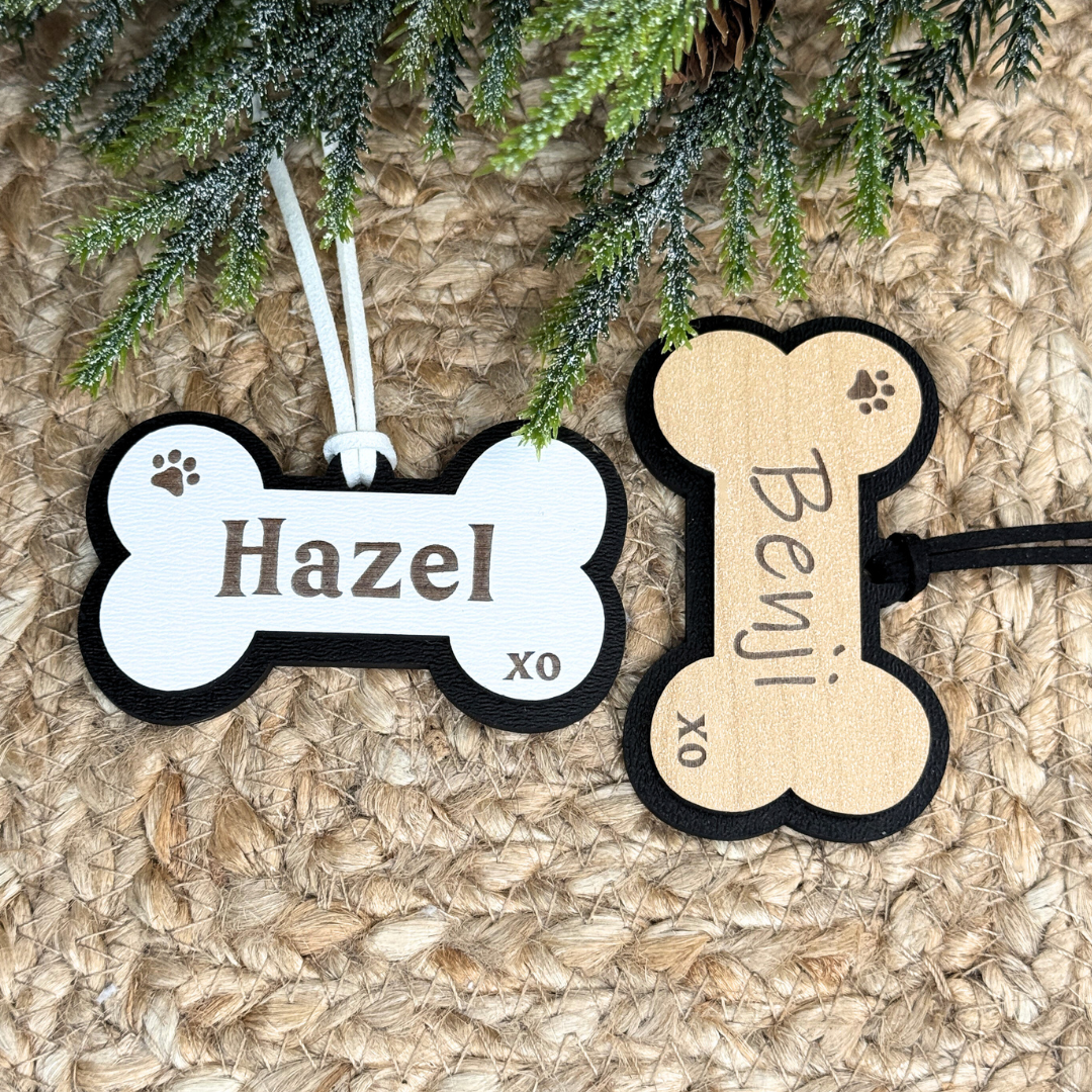 Custom Dog Bone Ornament