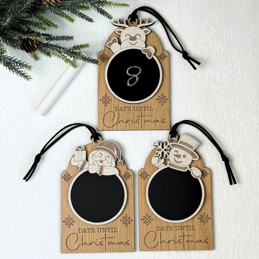Christmas Countdown Chalkboard Ornament