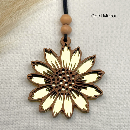 Boho Sunflower Car Charm