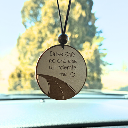 Drive Safe Car Charm – Funny Rearview Mirror Hanging Ornament