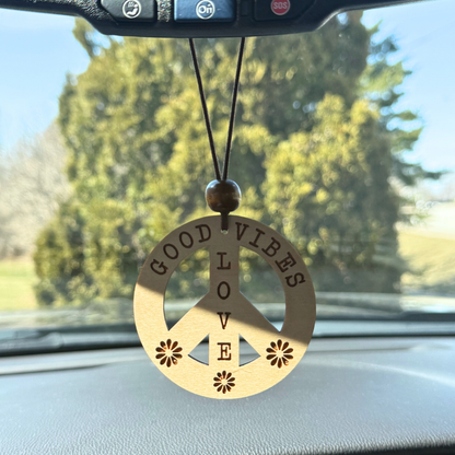 Great Vibes Car Charm – Rearview Mirror Hanging Ornament