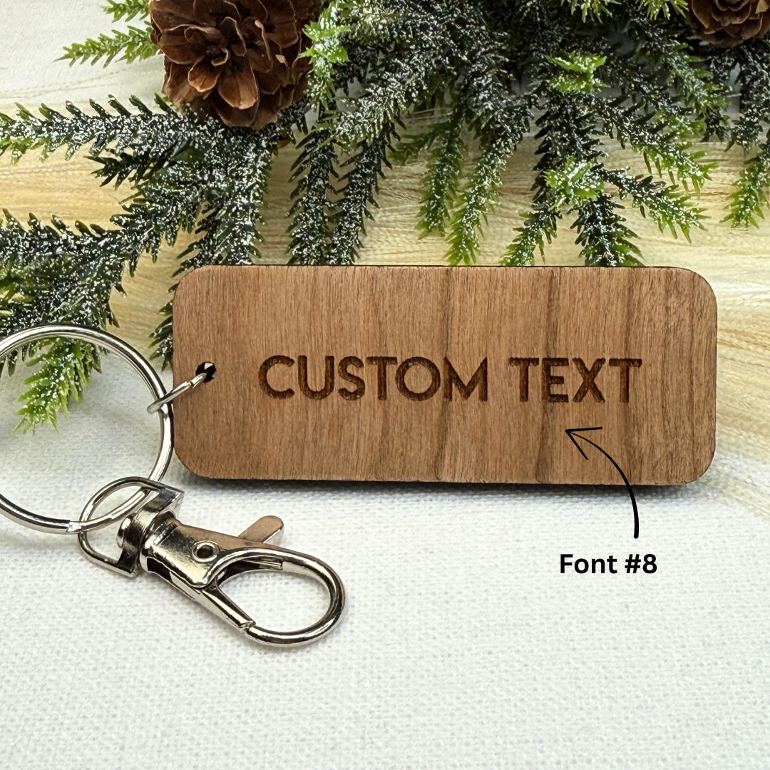 Canada Flag Wooden Keychain