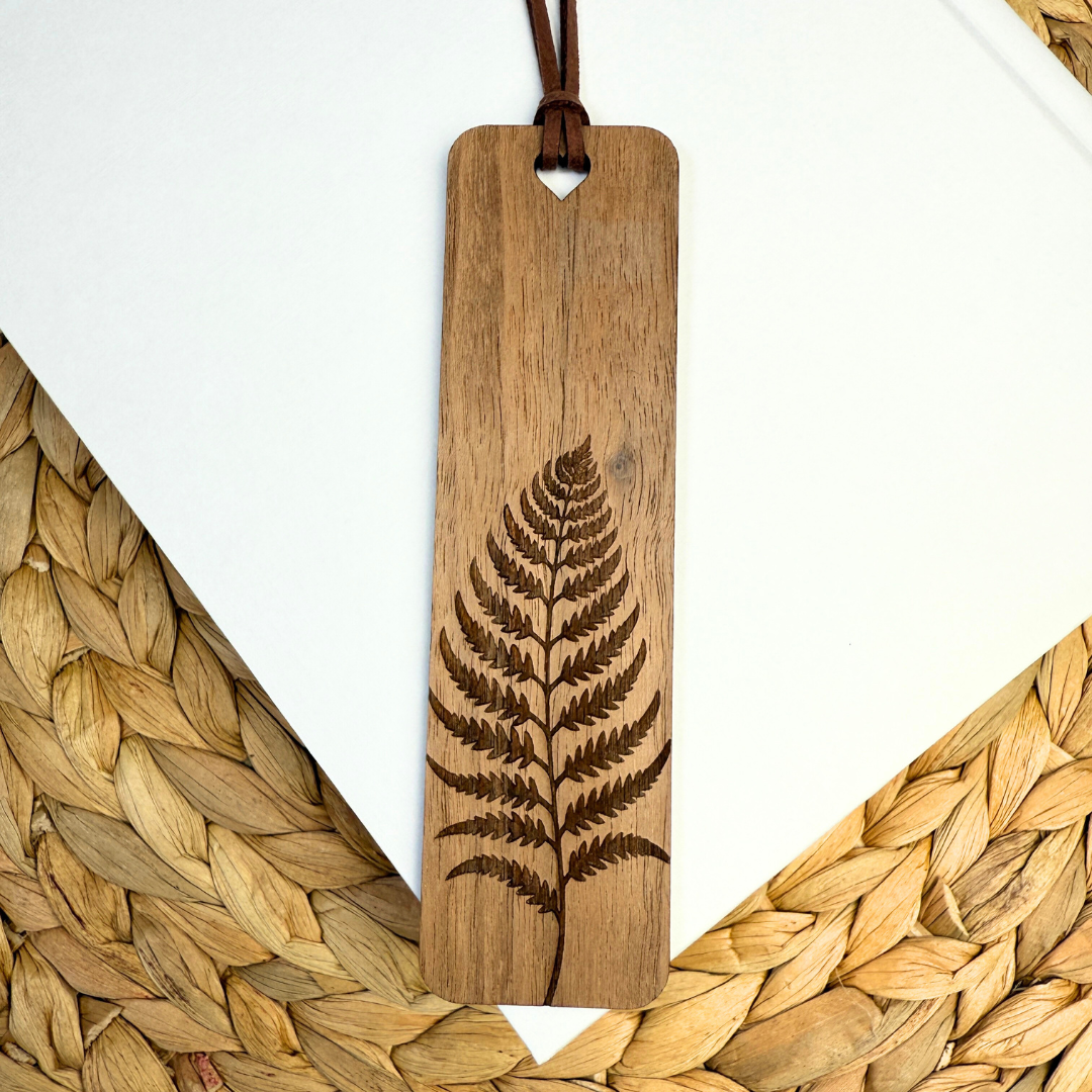 Fern Wooden Bookmark