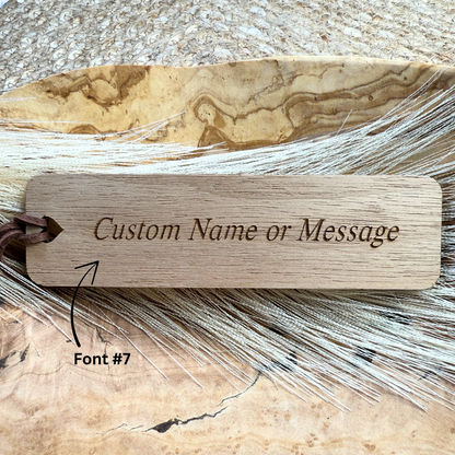 Fern Wooden Bookmark