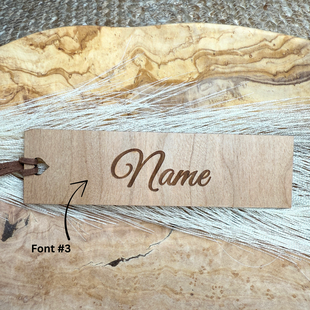 Forest Tree Wooden Bookmark