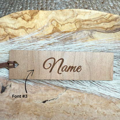 Forest Tree Wooden Bookmark