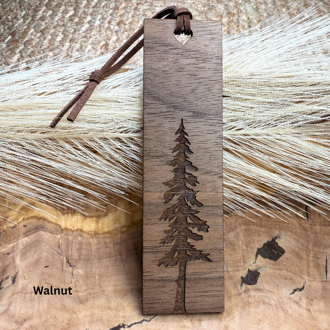 Forest Tree Wooden Bookmark