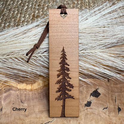 Forest Tree Wooden Bookmark