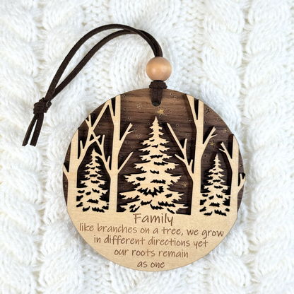 Family Wooden Ornament