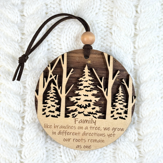 Family Wooden Ornament