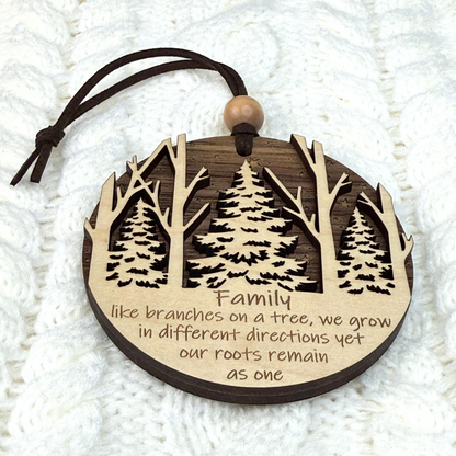 Family Wooden Ornament
