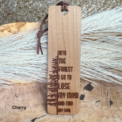 Into the Forest Wooden Bookmark