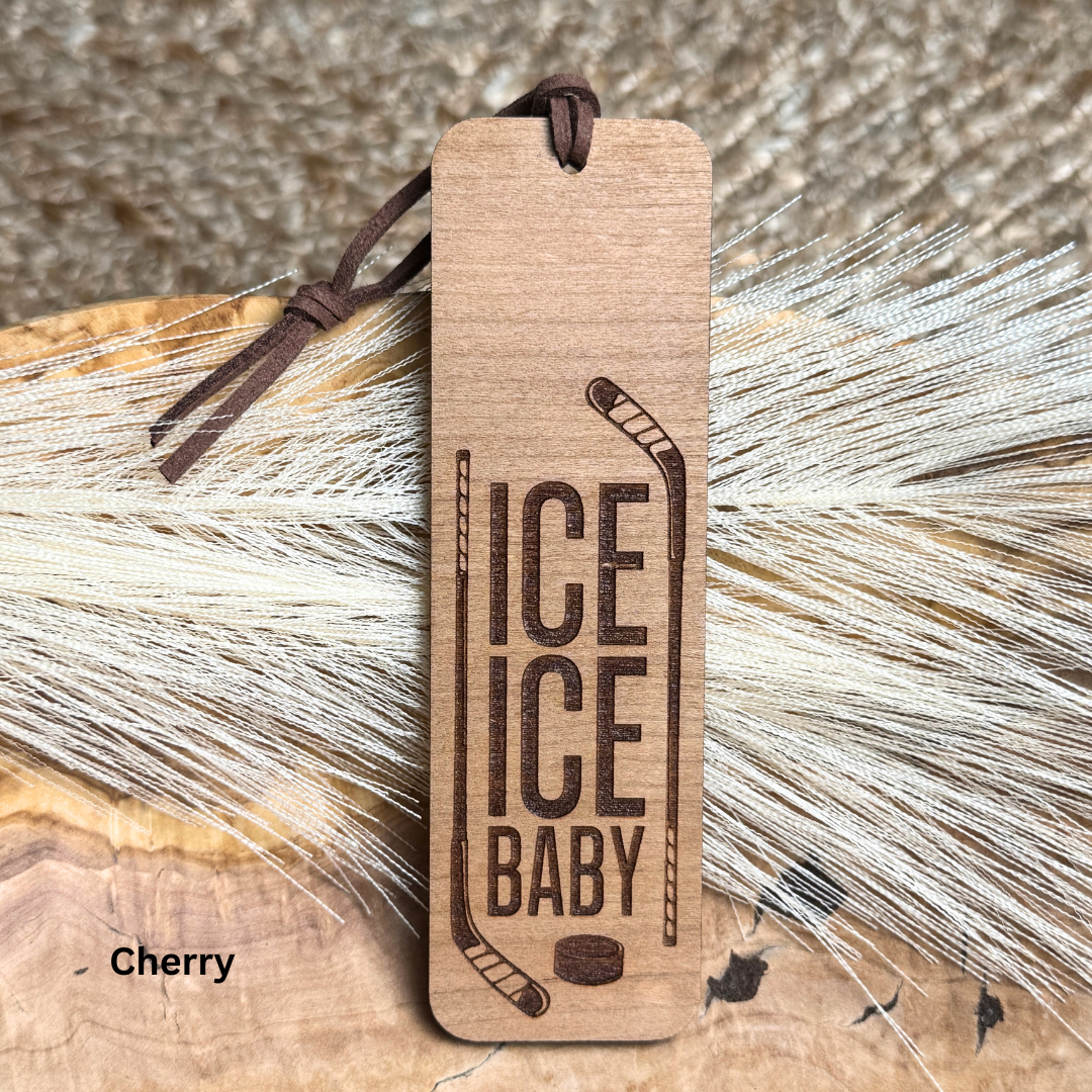 Ice Ice Baby Wooden Bookmark