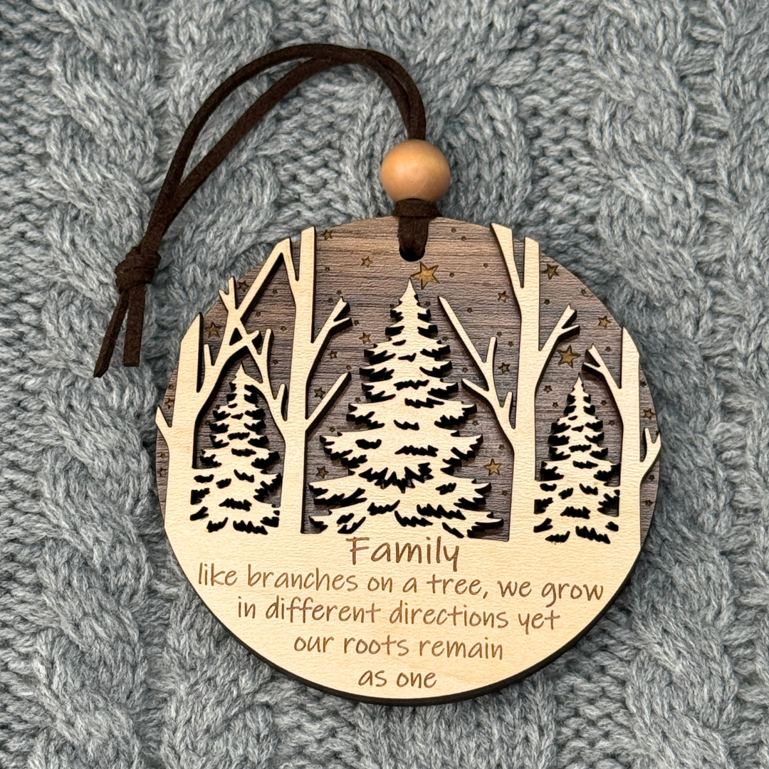 Family Wooden Ornament