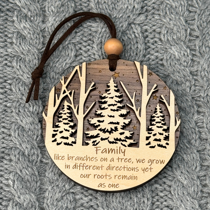 Family Wooden Ornament