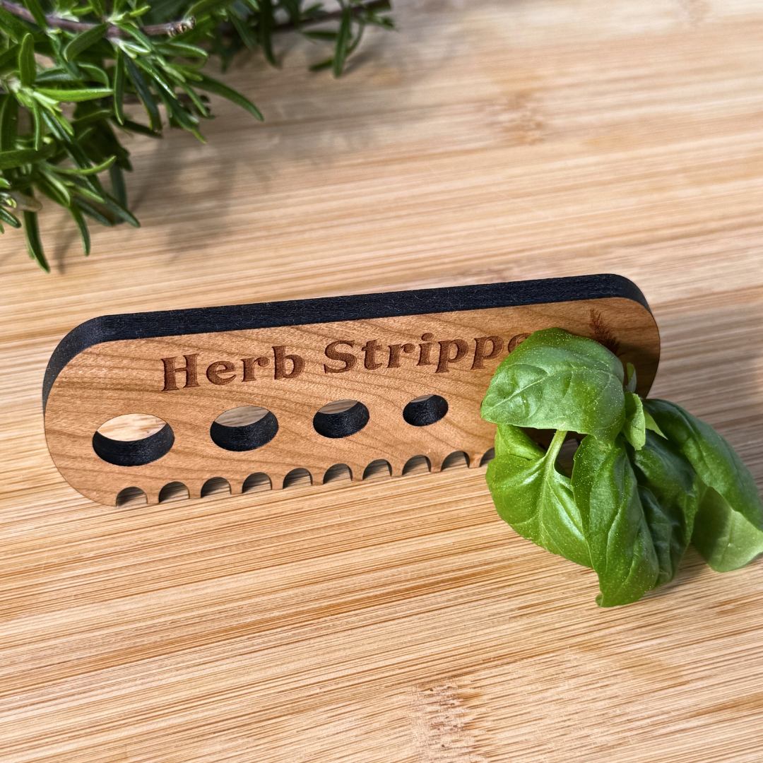 Cherry Wood Herb Stripper – Wooden Kitchen Tool
