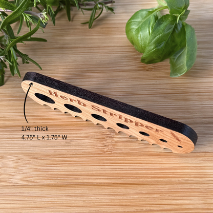 Cherry Wood Herb Stripper – Wooden Kitchen Tool