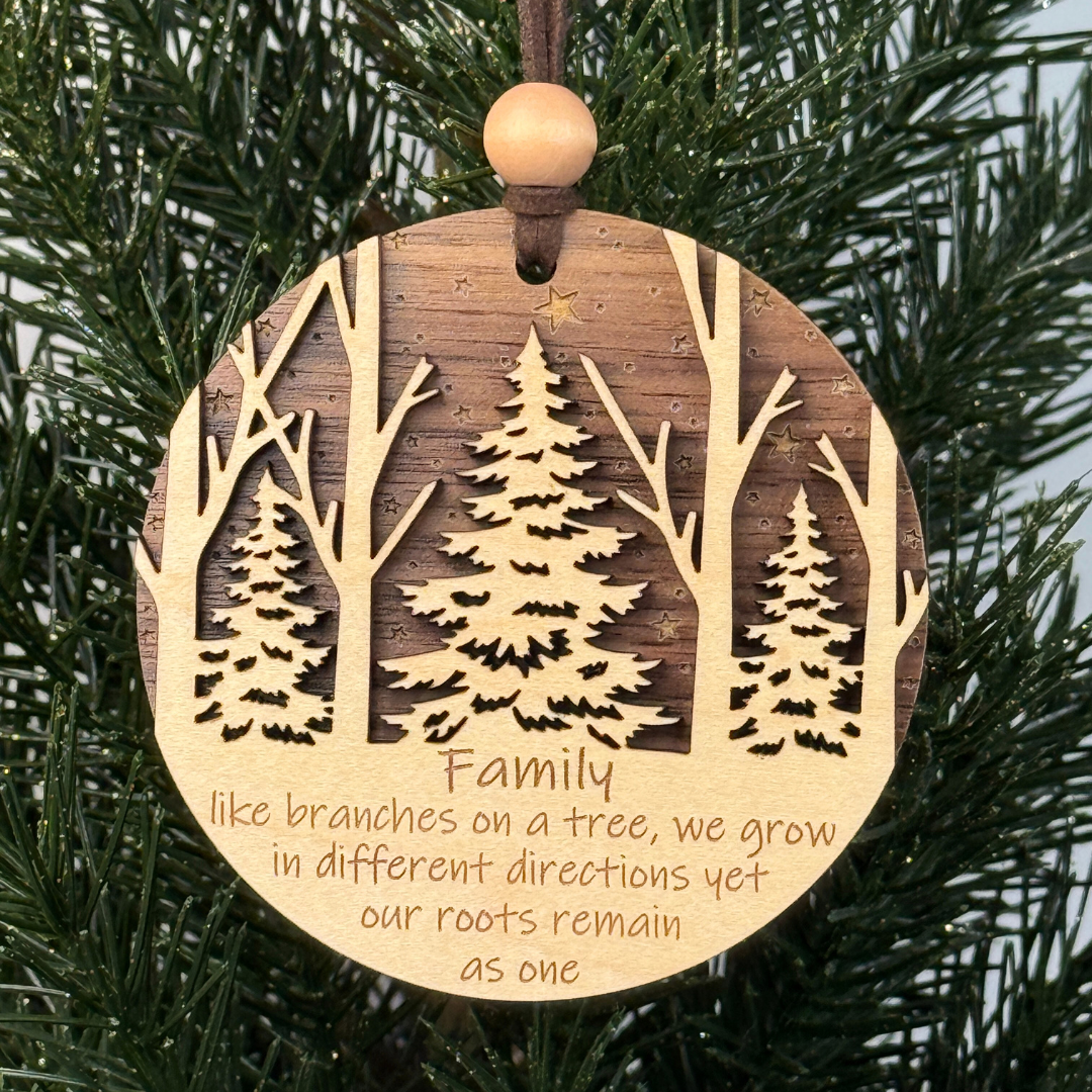 Family Wooden Ornament