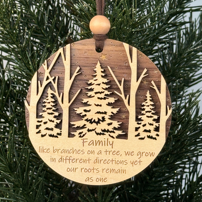 Family Wooden Ornament