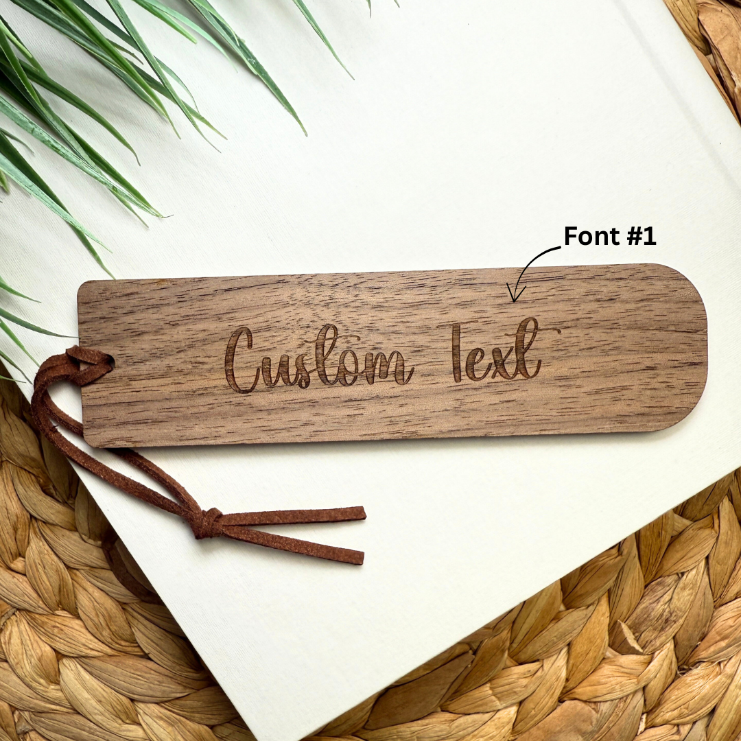 Trio Pine Tree Wooden Bookmark
