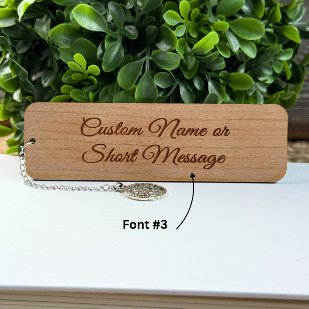 Willow Tree Wooden Bookmark