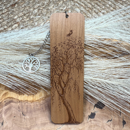 Willow Tree Wooden Bookmark
