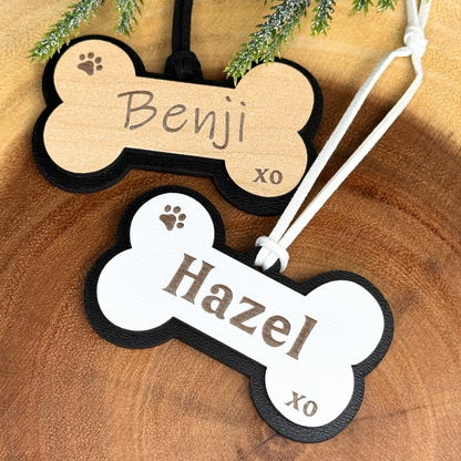 Custom Dog Bone Ornament