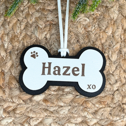 Custom Dog Bone Ornament