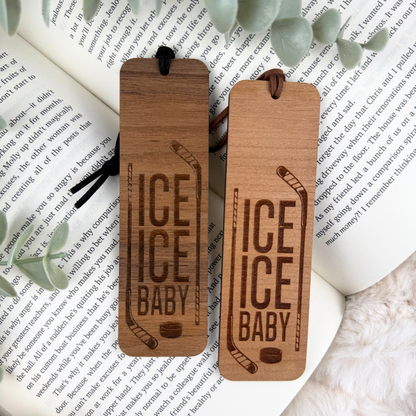Ice Ice Baby Wooden Bookmark