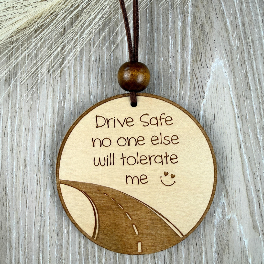 Drive Safe Car Charm – Funny Rearview Mirror Hanging Ornament