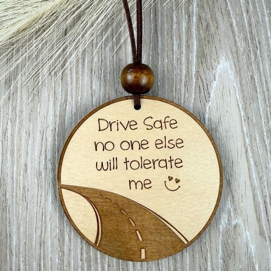 Drive Safe Car Charm – Funny Rearview Mirror Hanging Ornament