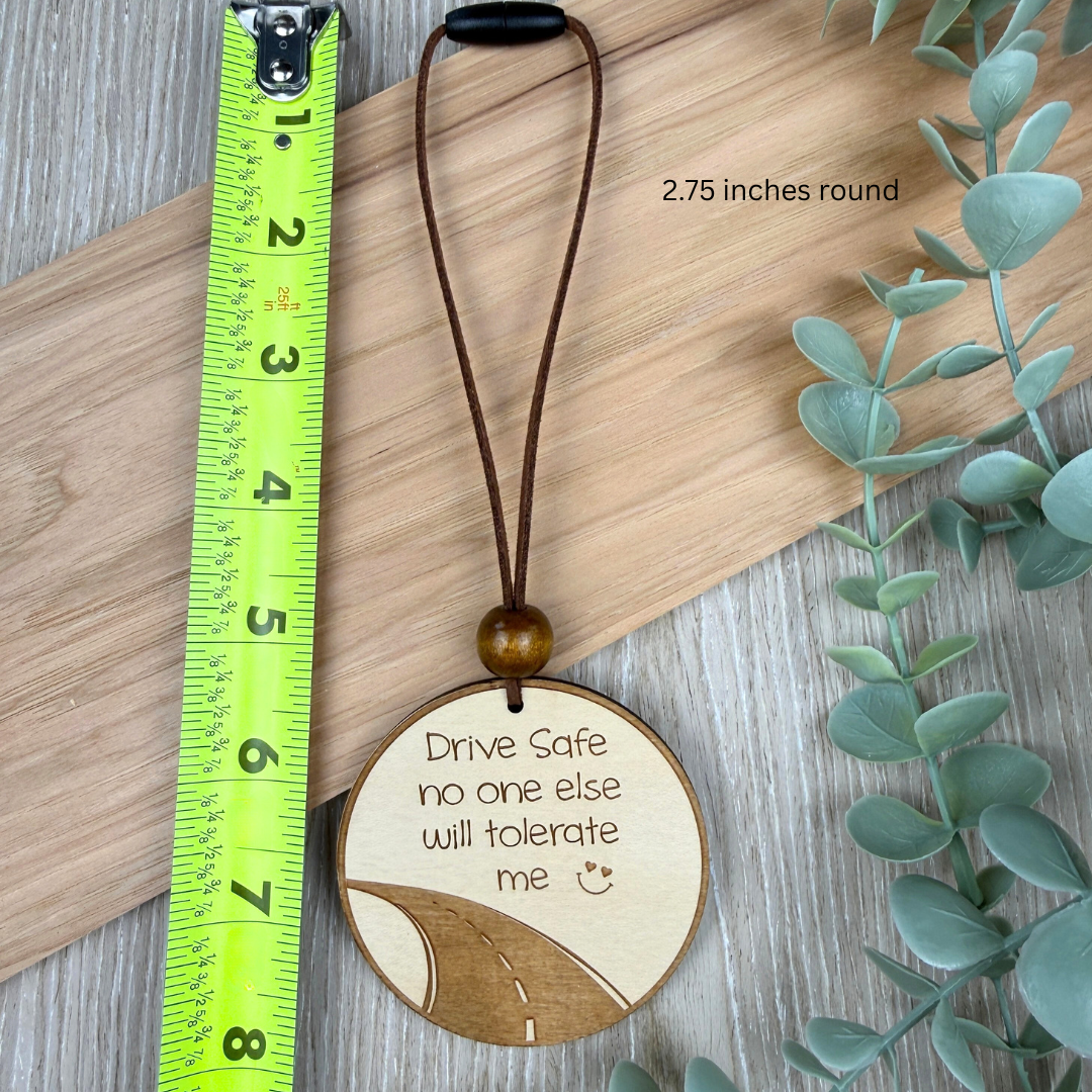 Drive Safe Car Charm – Funny Rearview Mirror Hanging Ornament