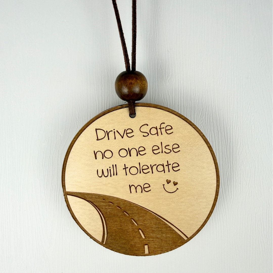 Drive Safe Car Charm – Funny Rearview Mirror Hanging Ornament