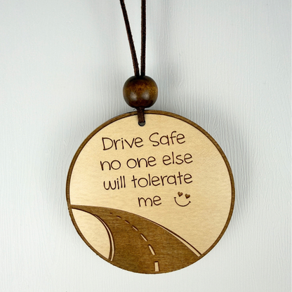 Drive Safe Car Charm – Funny Rearview Mirror Hanging Ornament