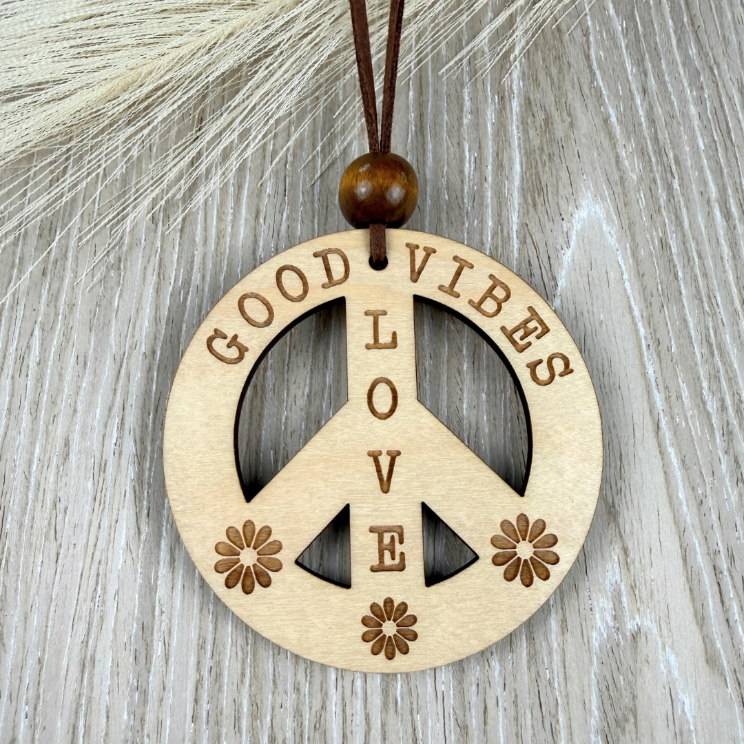 Great Vibes Car Charm – Rearview Mirror Hanging Ornament