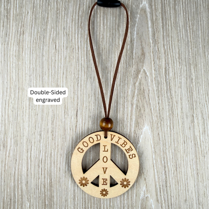 Great Vibes Car Charm – Rearview Mirror Hanging Ornament