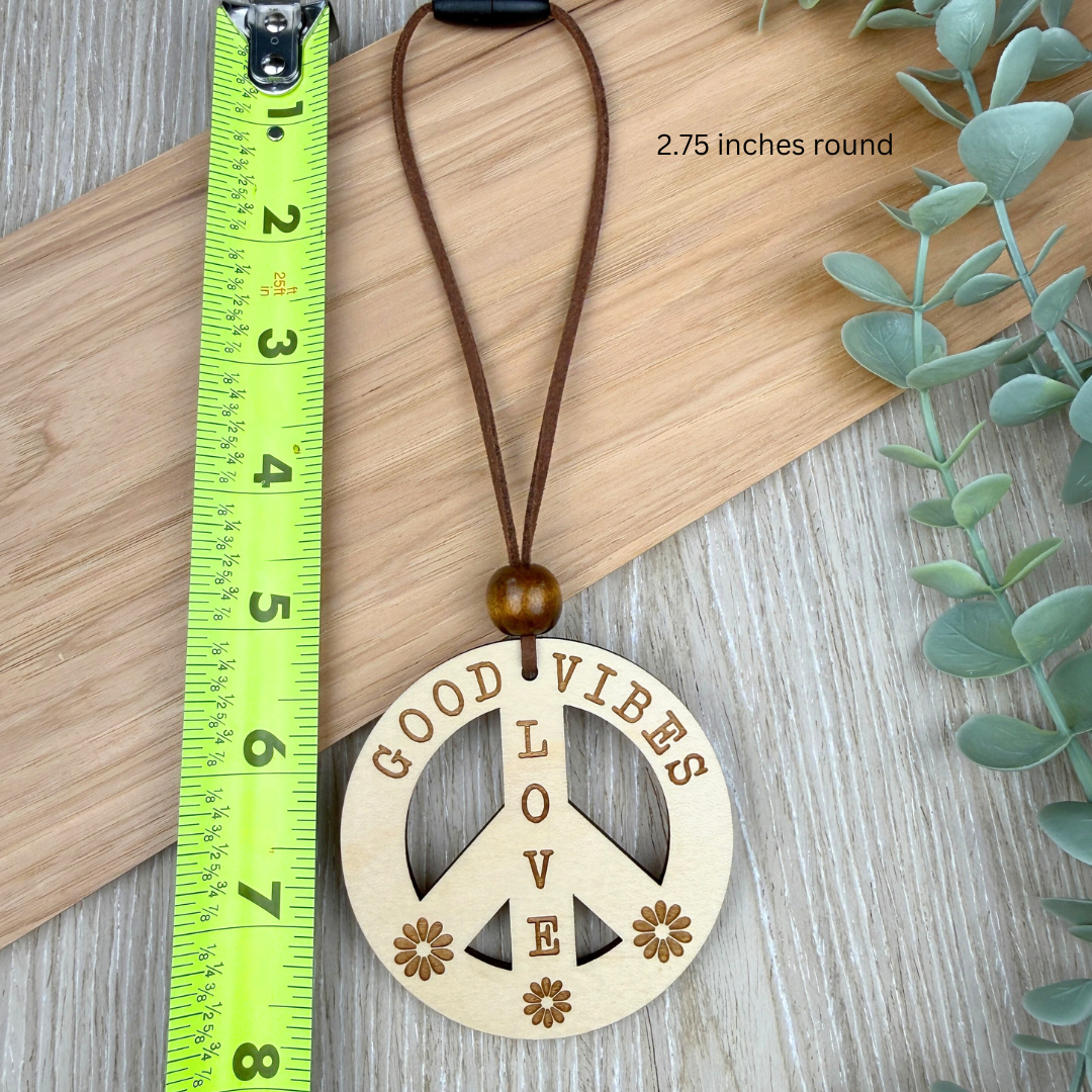 Great Vibes Car Charm – Rearview Mirror Hanging Ornament
