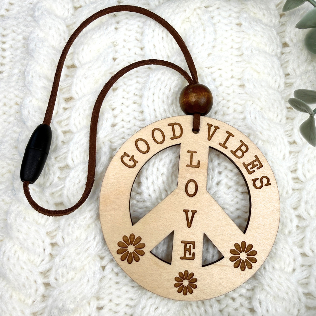 Great Vibes Car Charm – Rearview Mirror Hanging Ornament