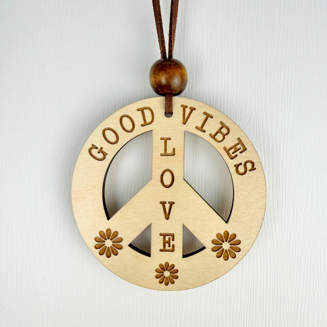 Great Vibes Car Charm – Rearview Mirror Hanging Ornament