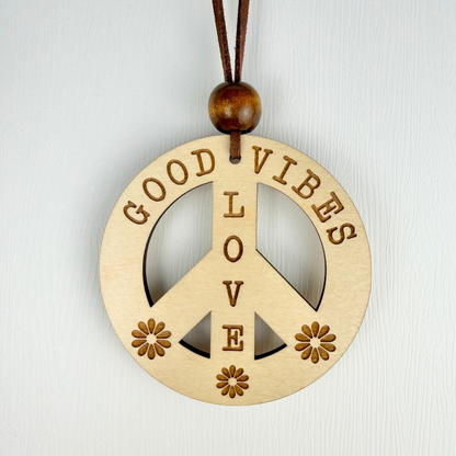 Great Vibes Car Charm – Rearview Mirror Hanging Ornament