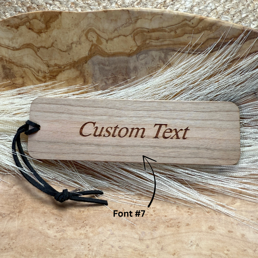 Canadian Flag Wooden Bookmark – True North Strong & Free