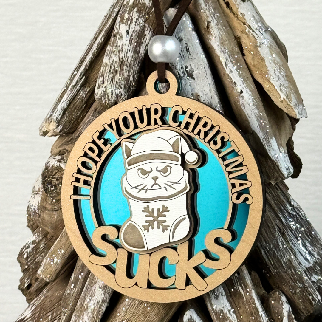Hope Your Christmas Sucks – Funny Grumpy Cat Ornament