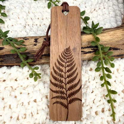 Fern Wooden Bookmark