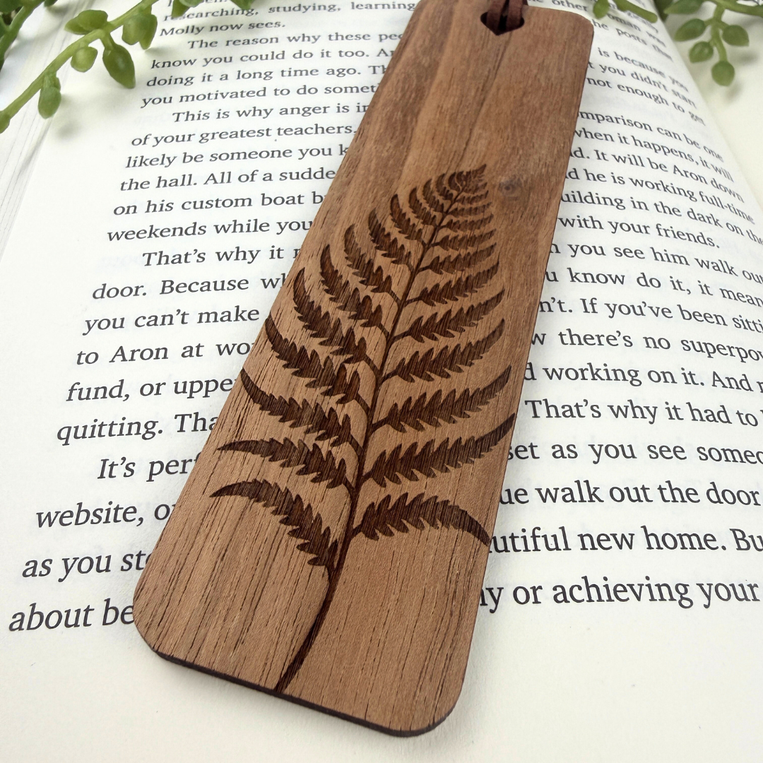 Fern Wooden Bookmark