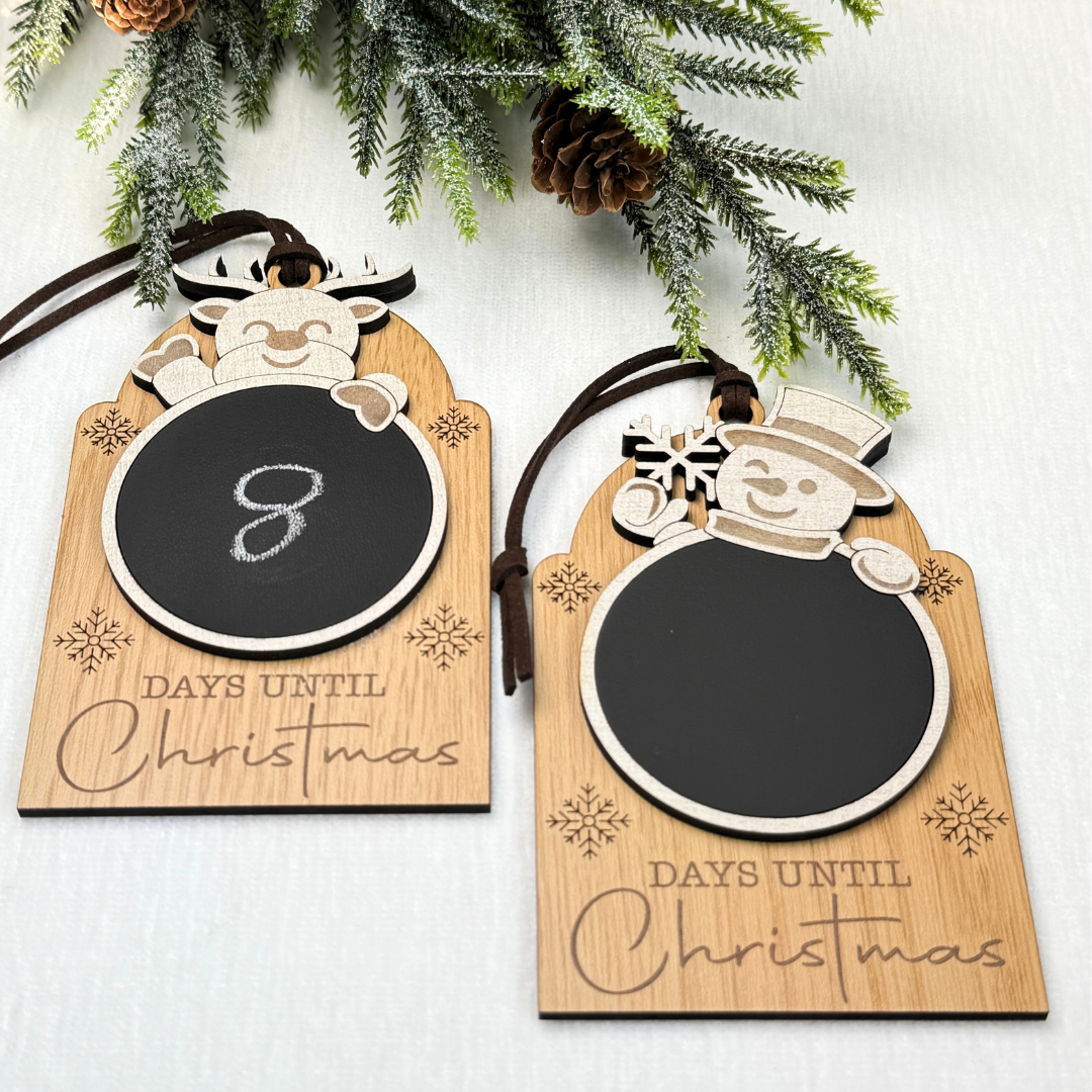Christmas Countdown Chalkboard Ornament