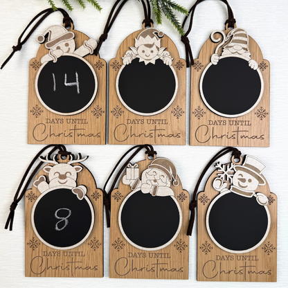 Christmas Countdown Chalkboard Ornament