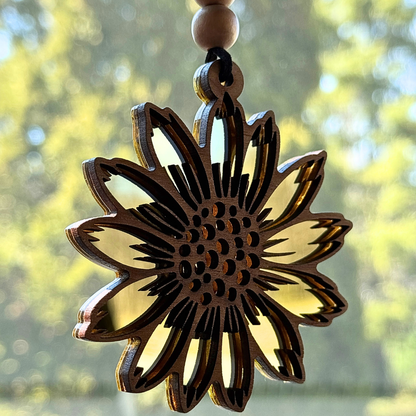 Boho Sunflower Car Charm