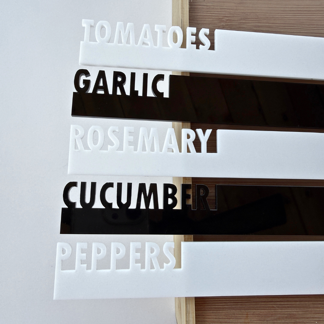 Custom Plant Markers - Herb, Vegetable & Garden Stakes