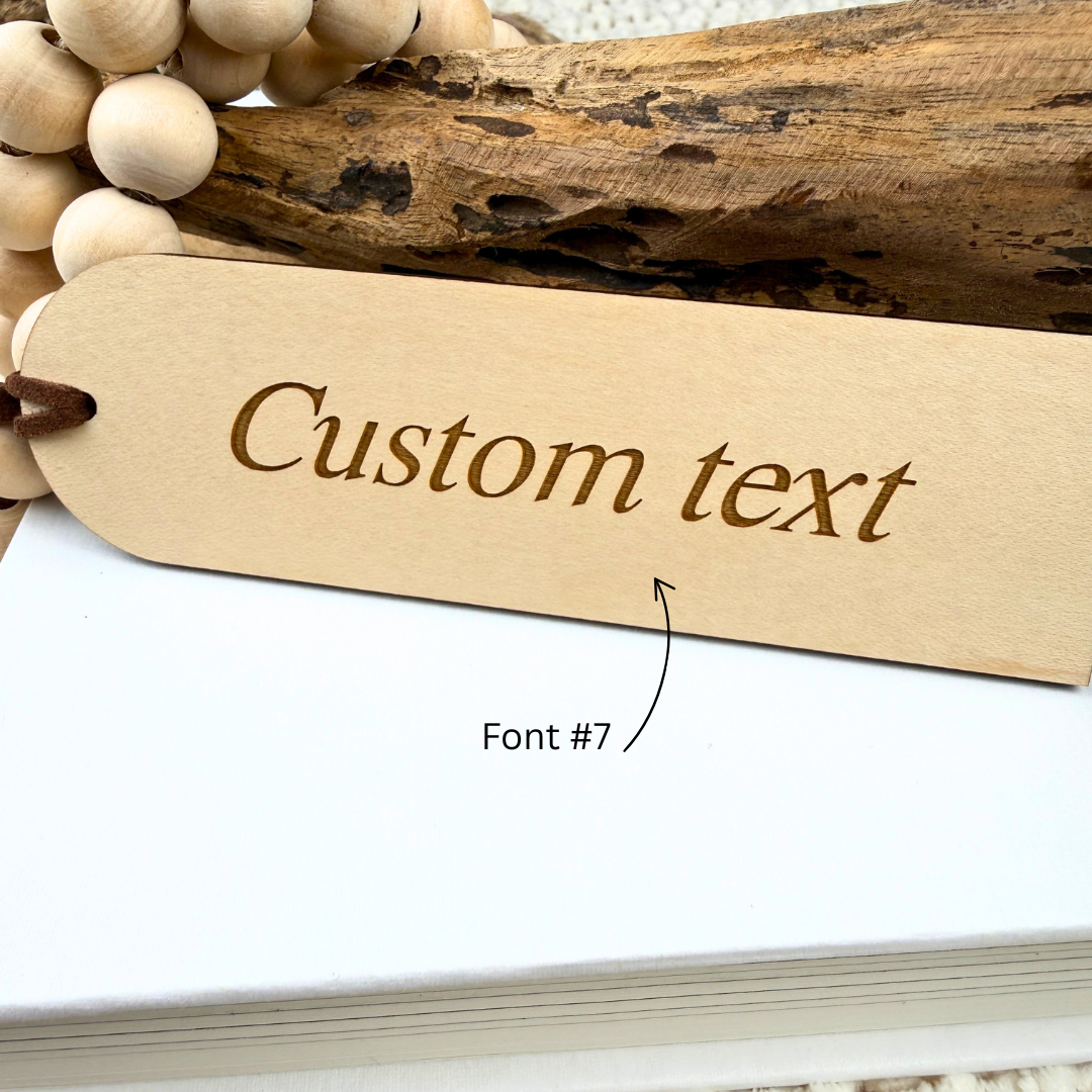 Wooden Bookmark for Mom - Personalized Meaningful Gift