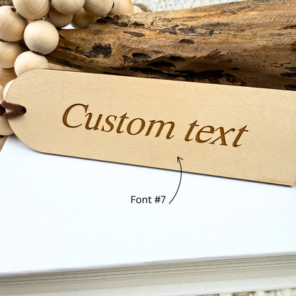 Funny Wooden Bookmark – Gift for Mom, Dad or Friend, Humorous Quote